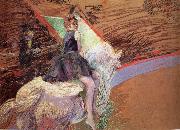 in the circus Fernando, horseman on Weibem horse  Henri  Toulouse-Lautrec